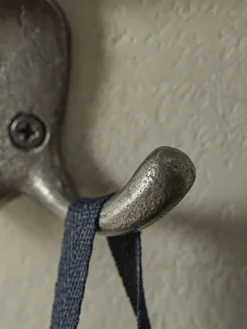 Triple Coat Hook - Cast Iron