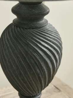 Twisted Carved Table lamp