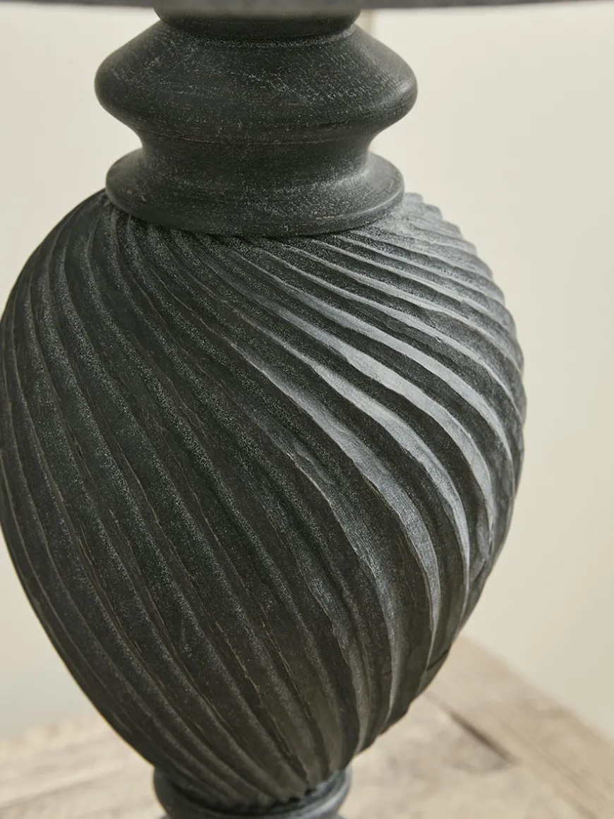 Twisted Carved Table lamp