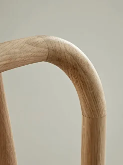 Two Bergen Oak Dining Chairs - Natural