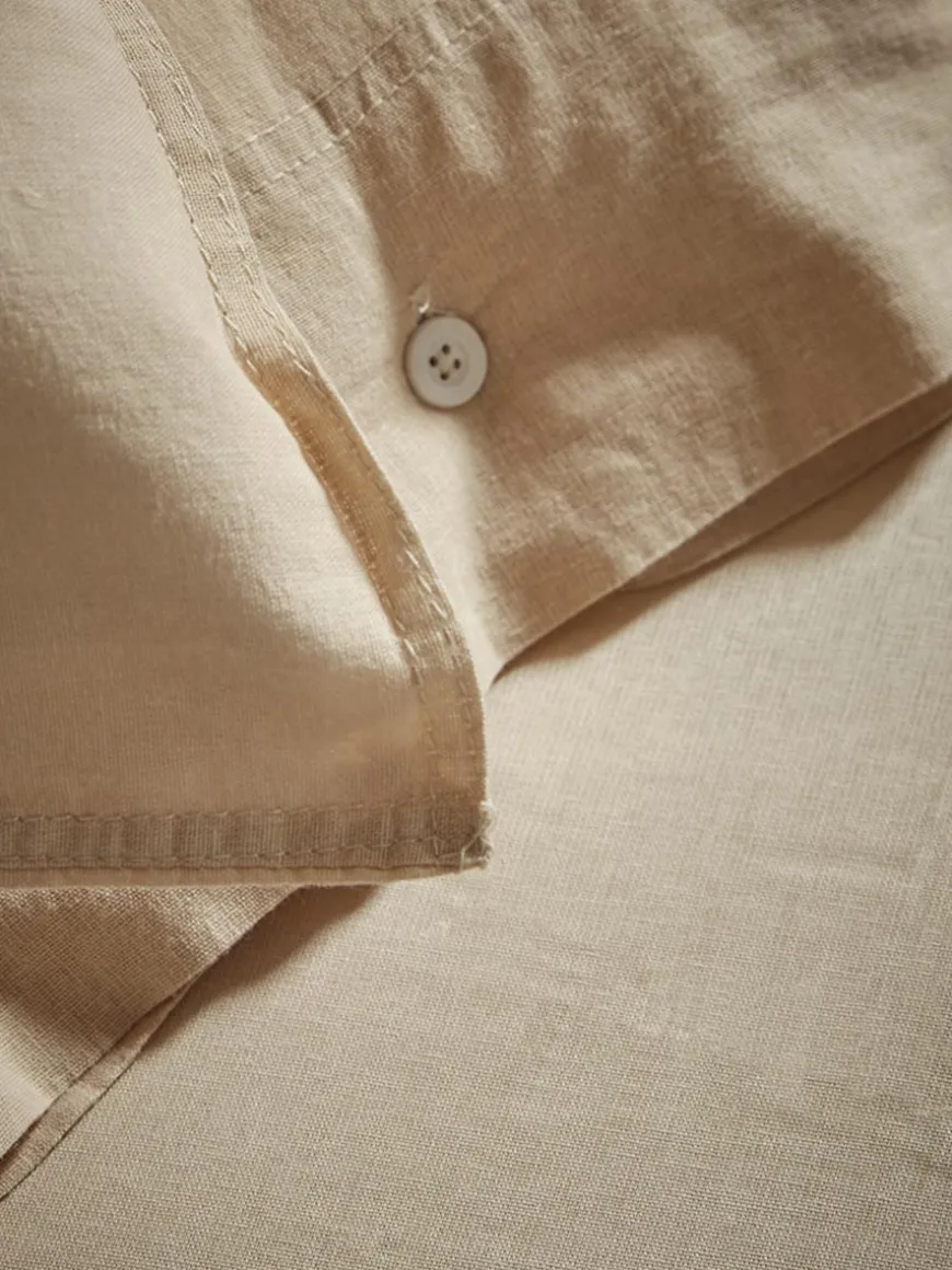 Two Cotton Pillowcases - Flax