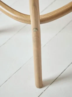 Two Cross Back Counter Stools - Natural