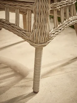 Two Decorative Weave Dining Chairs