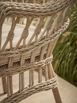 Two Decorative Weave Dining Chairs