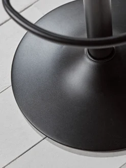Two Faux Leather Counter Stools - Brown