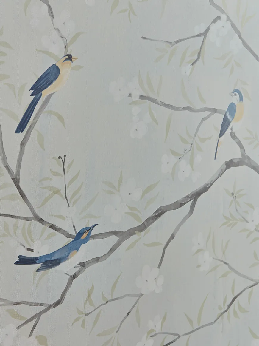 Two Framed Bird Canvases