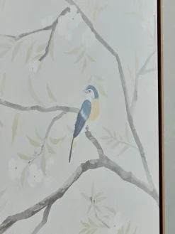 Two Framed Bird Canvases