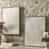 Two Framed Grass Seed Canvases