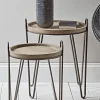 Two Hairpin Nesting Side Tables