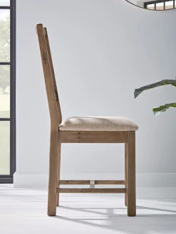 Two Loft Cross Back Dining Chairs