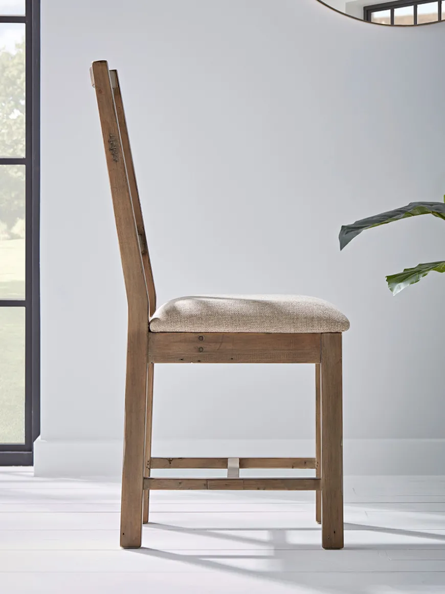 Two Loft Cross Back Dining Chairs