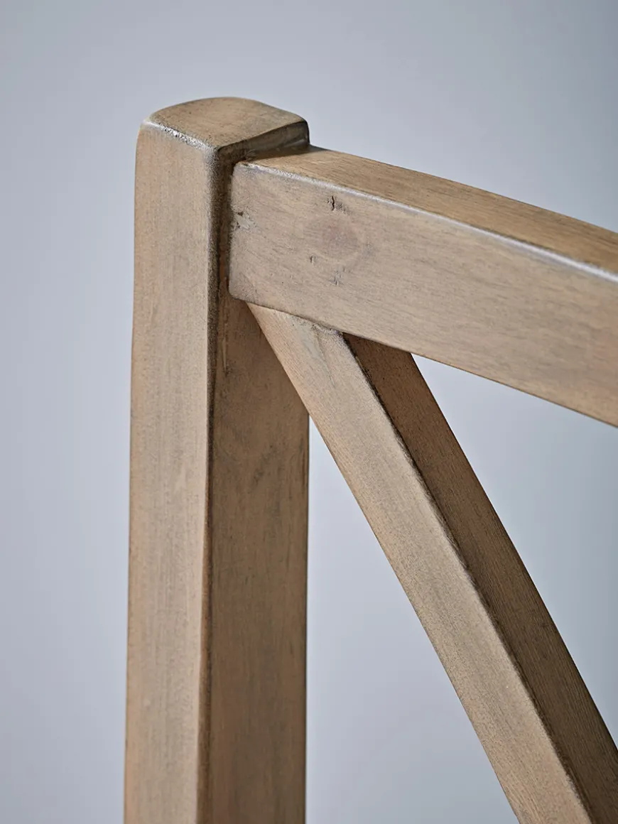 Two Loft Cross Back Dining Chairs