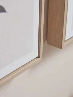 Two Monochrome Leaf Canvases