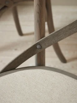 Two Oak Cross Back Dining Chairs