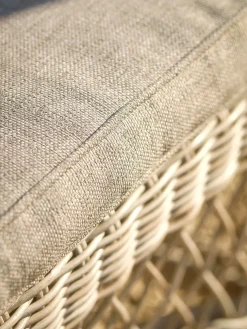 Two Open Weave Dining Chairs