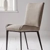 Two Soft Grey Dining Chairs