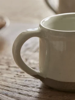 Two Speckled Glazed Mugs