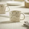 Two Splatter Glazed Mugs