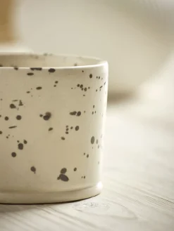 Two Splatter Glazed Mugs