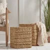 Two Square Woven Baskets