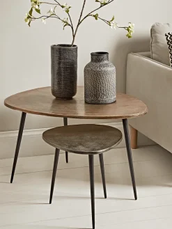 Two Textured Nesting Tables