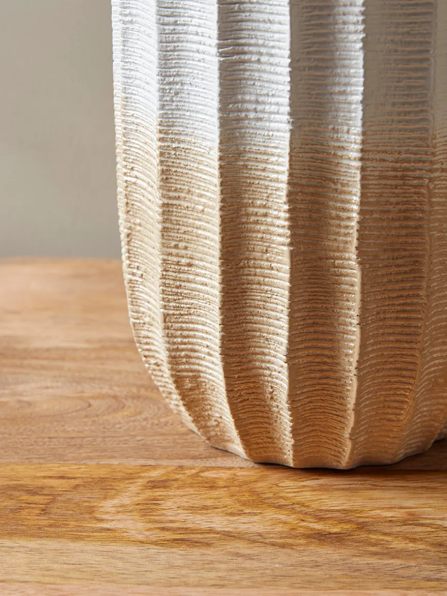 Two Tone Textured Vase