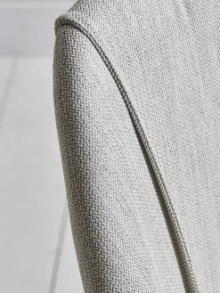 Two Upholstered Dining Chairs - Stone