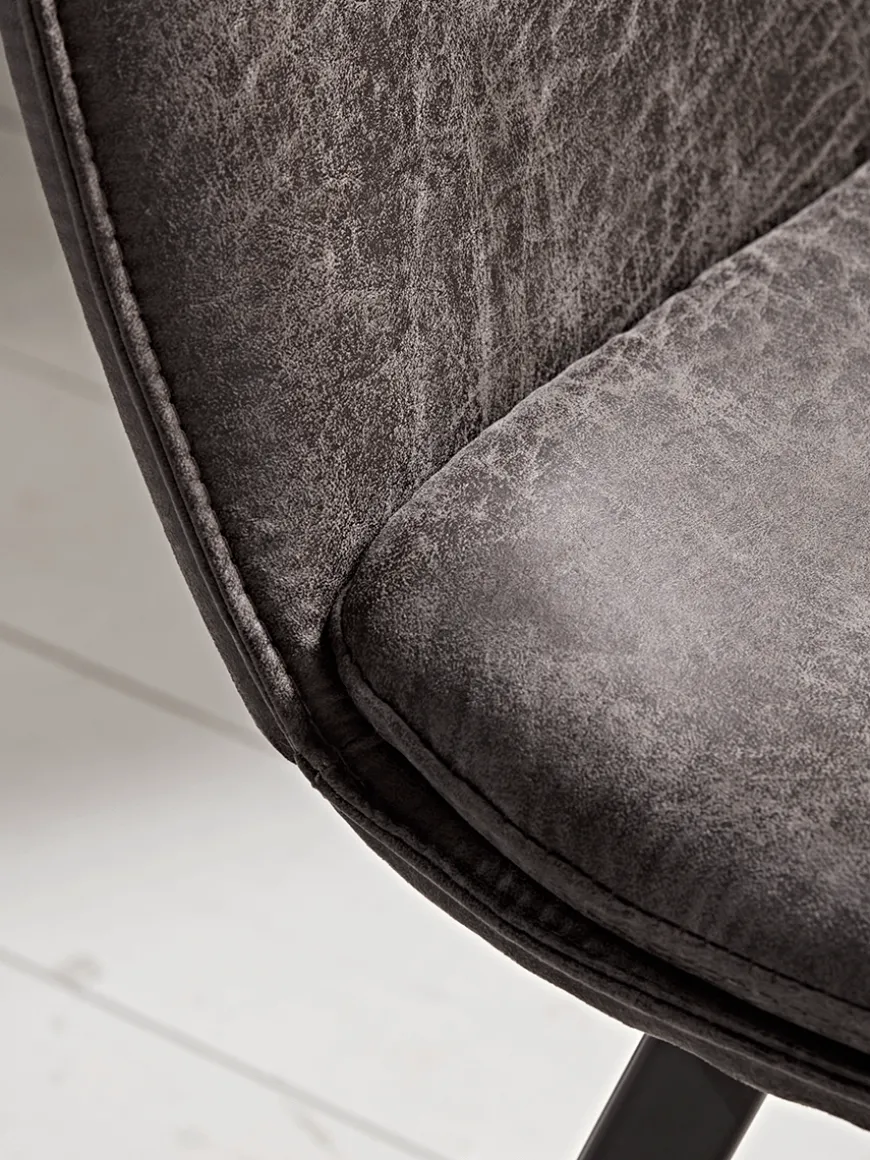 Two Williamsburg Dining Chairs - Carbon