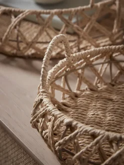 Two Woven Trays