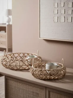 Two Woven Trays