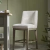 Upholstered Bar Stool - Natural
