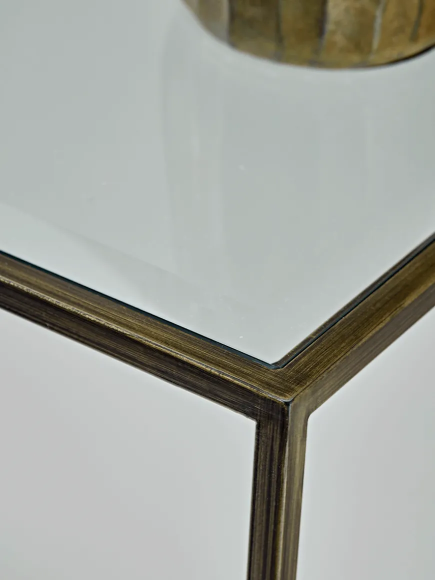 Villette Console Table - Burnished Brass