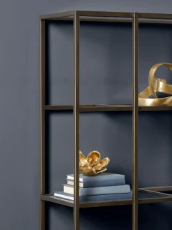 Villette Display Unit - Burnished Brass