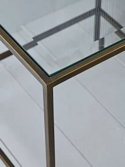Villette Side Table - Burnished Brass