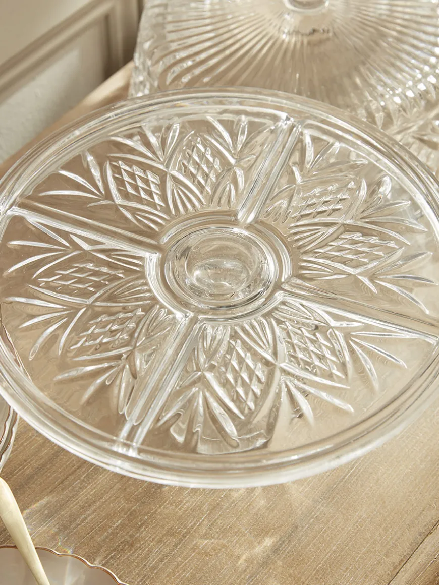 Vintage Style Covered Cake Stand