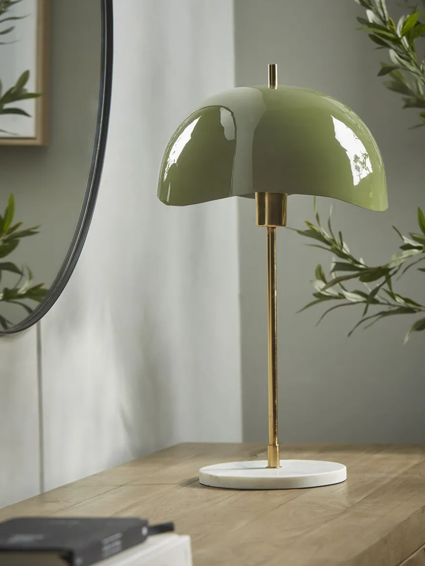Wavy Dome Table Lamp - Khaki