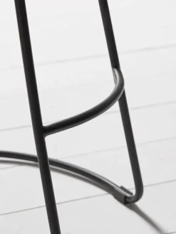 Weathered Oak & Metal Counter Stool