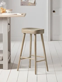Weathered Oak Counter Stool - Greywash
