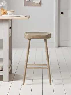 Weathered Oak Counter Stool - Greywash