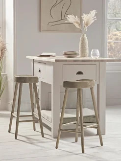 Weathered Oak Counter Stool - Greywash