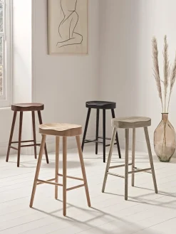 Weathered Oak Counter Stool - Greywash