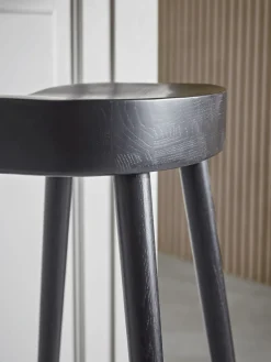 Weathered Oak Counter Stool - Black
