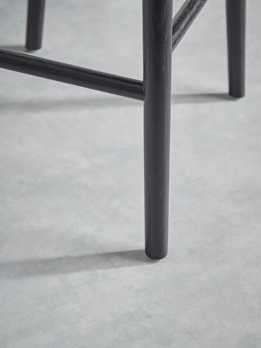 Weathered Oak Counter Stool - Black