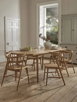 Weathered Oak Dining Table - Extendable