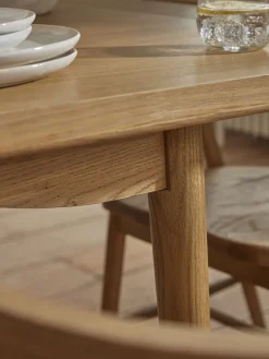 Weathered Oak Dining Table - Extendable