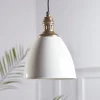 White & Brass Metal Pendant