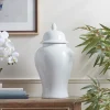 White Glaze Ginger Jar