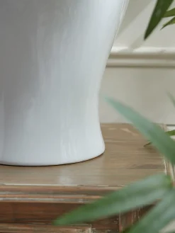 White Glaze Ginger Jar