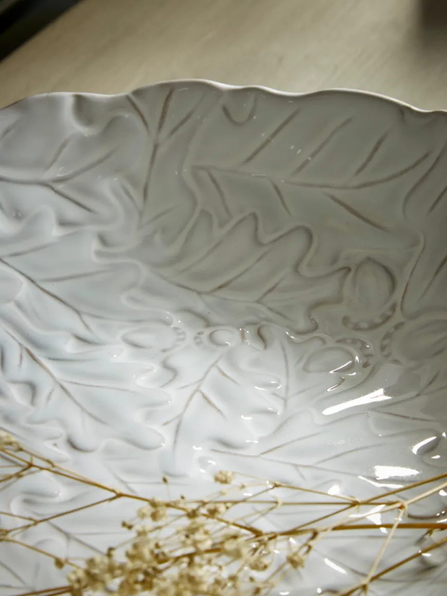 White Leaf Bowl