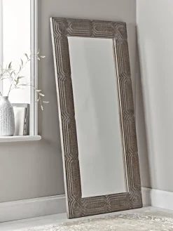Whitewashed Full Length Mirror